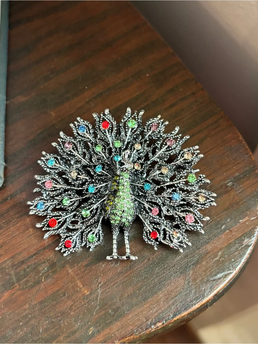 Multicolor Crystal Peacock Bird Brooch/Pendant- Decorative Pin